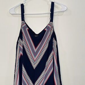 Luxology size 12 handkerchief style hem with adjustable straps in blue